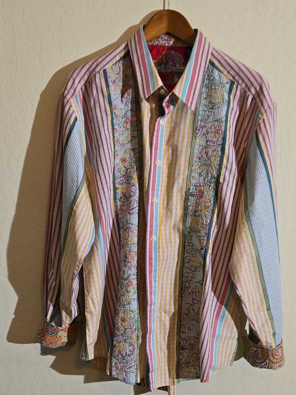 Robert Graham Multicolor Pastel Striped Button-Down Shirt